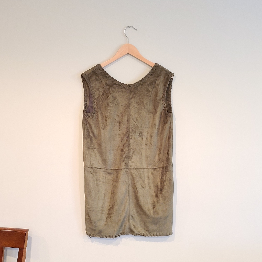 Astr The Label Green Suede Dress